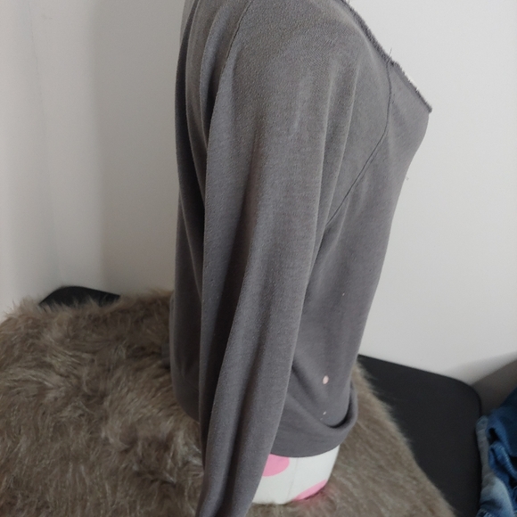 PINK Victorias Secret | Y2k French Terry soft off the shoulder sweatshirt small - Picture 7 of 14